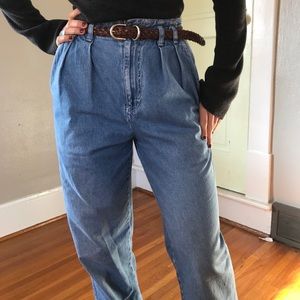 Vintage Calvin Klein Pleated High Waist Mom Jeans